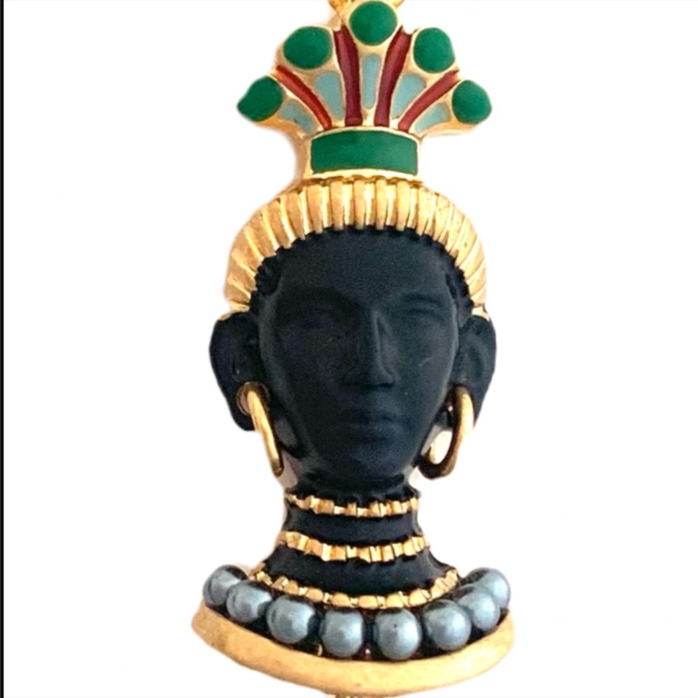 ASKEW LONDON Blackamoor RARE Vintage African Women Earrings